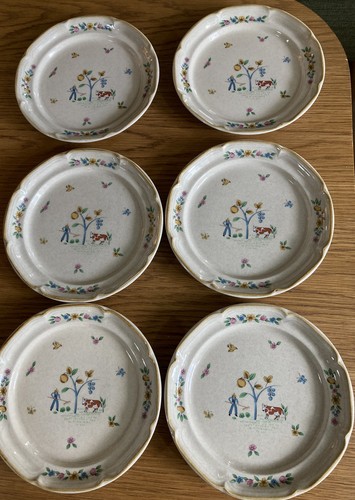 Vintage small side plates - 6x,
