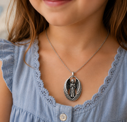 Guardian angel wings silver - guardian,