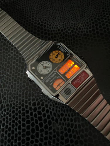 Retro analog digital watch - digital,