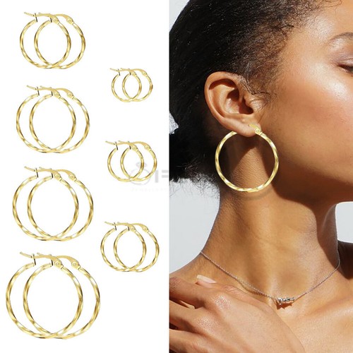Women gold hoop earrings - women,