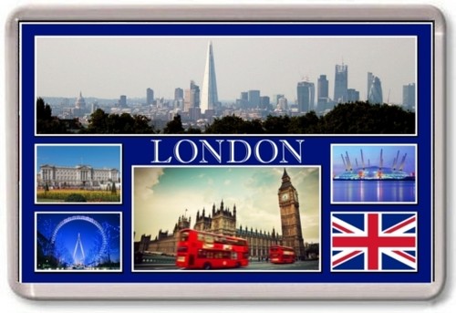 Fridge magnet london large - -,
