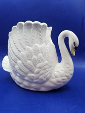 Vintage Ceramic Swan Planter