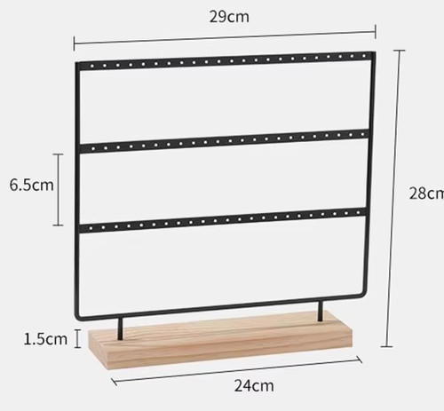 Tiers holes earring - 3-tiers,