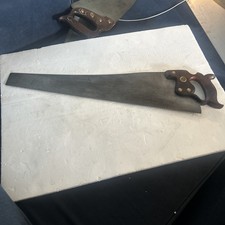 Vintage Hand Saw Henry Disston Philada D-8 - 24” 10 tpi Saw 1896-1917