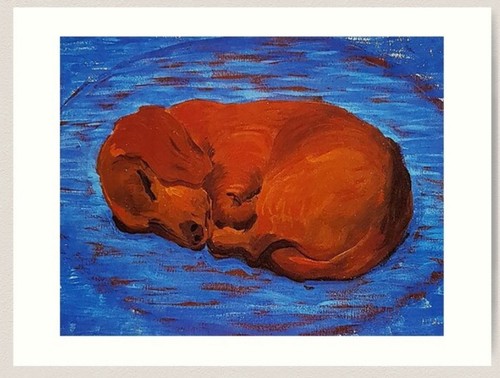 David hockney dog print - david,