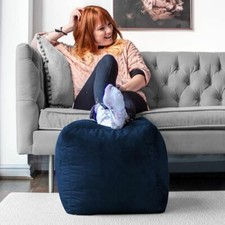 Luxury Velvet Cube Foot Stool