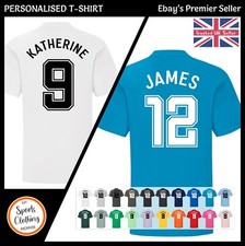 PERSONALISED FOOTBALL SHIRT / Kids Footy Style T-SHIRT - Add Any Name and Number