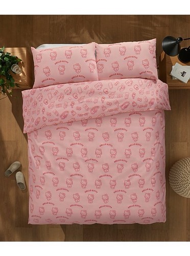 Pink hello kitty - printed, duvet