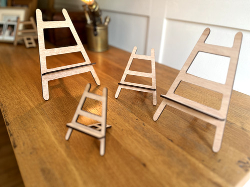 Miniature wooden easel stand - miniature,