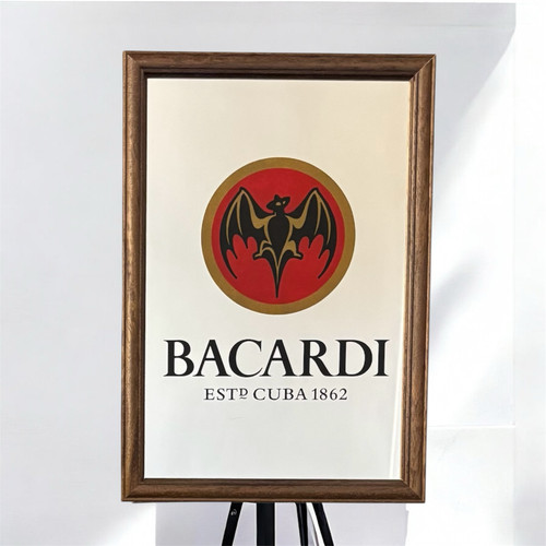 Bacardi rum style - bacardi, wooden