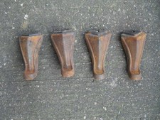 set 4 heavy 5" cast iron stove