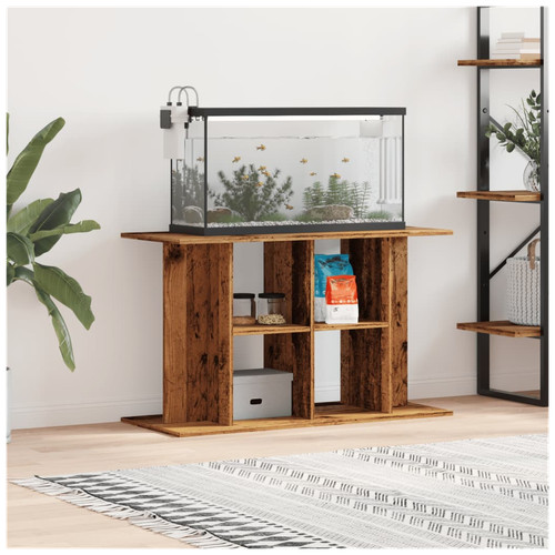 Aquarium stand old wood - aquarium,