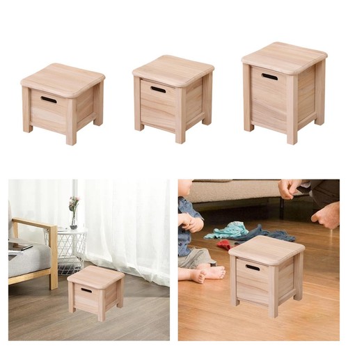 Wooden step stool with storage - step,