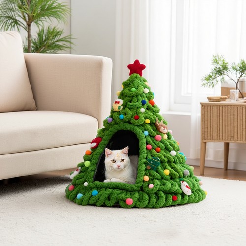 New christmas tree pet cat - uk,