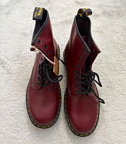Martens 1460 red leather - dr.,