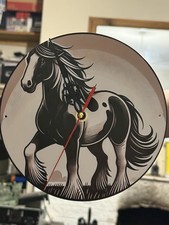 Horse Metal Clock