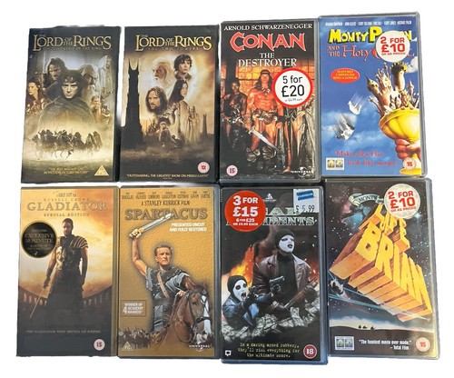 14assorted vhs videos for bulk - 14assorted,