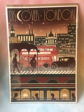 Retro London Travel Poster Art