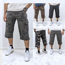 Mens Cargo Shorts Chino Pants