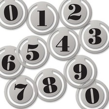10 NUMBERS PLASTIC CLIP ON