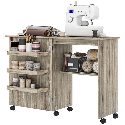 Homcom folding sewing table - folding,