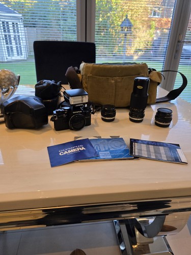 Olympus film camera body - om,