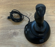 Microsoft SideWinder USB Joystick FlightStick X08-59073 Flight Sim Fully Working