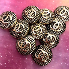 10 Vintage CHANEL Buttons Gold