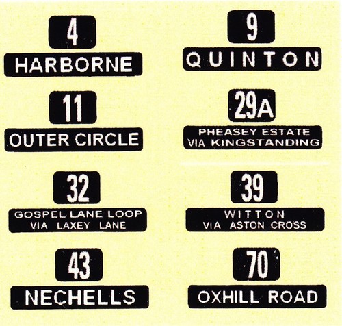Model bus transfers 76th - model, 1/76th
