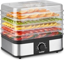 VonShef Food Dehydrator 5 Tier – Fruit Dryer 250W with Adjustable Temperature
