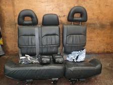 BFD066361 2005 MITSUBISHI SHOGUN 3.2 SWB REAR LEATHER INTERIOR SEATS & BELTS