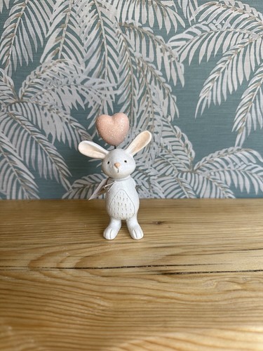 White rabbit with heart - rabbit,