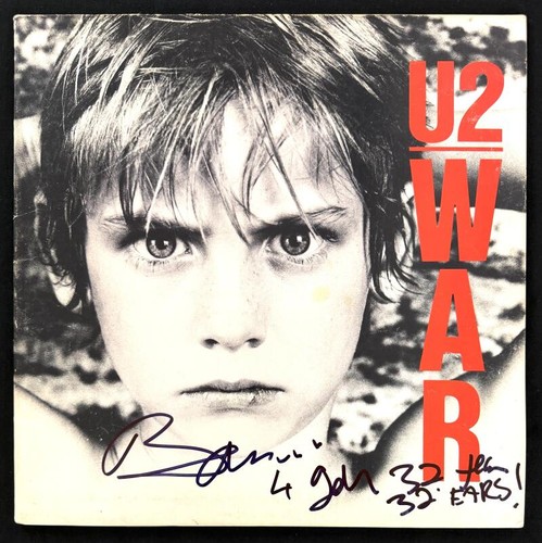 Bono signed autograph war - u2,