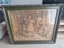 Late 19th/early 20th century tapestry - Bolton Abbey after  Edward Landseer