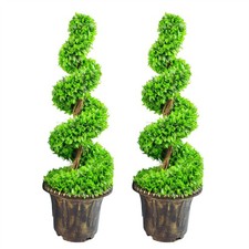90cm Pair of Green Large Leaf