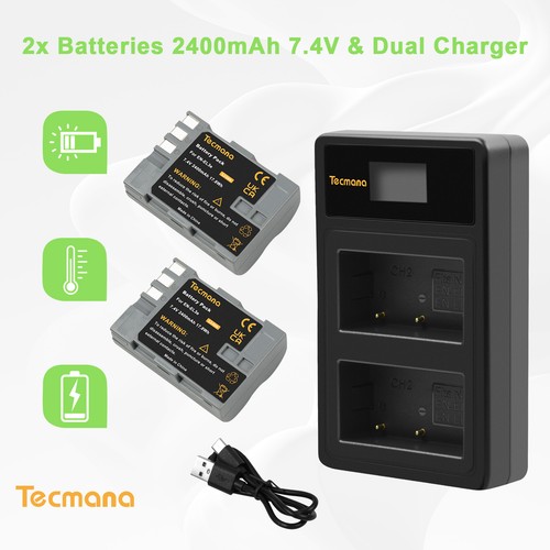 2x2400mah el3e el3a - 2x2400mah, en-el3e