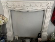 French plaster fire surround - french,