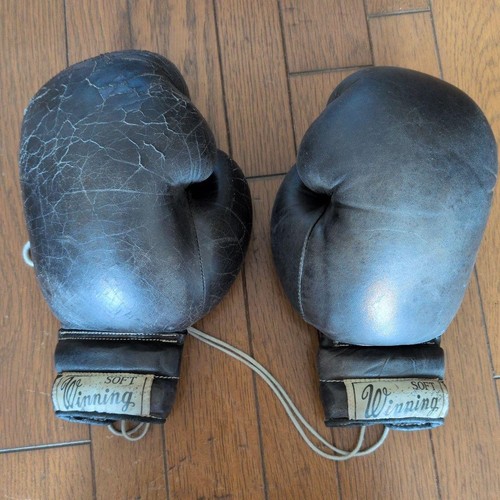 Winning boxing gloves - winning, vintage