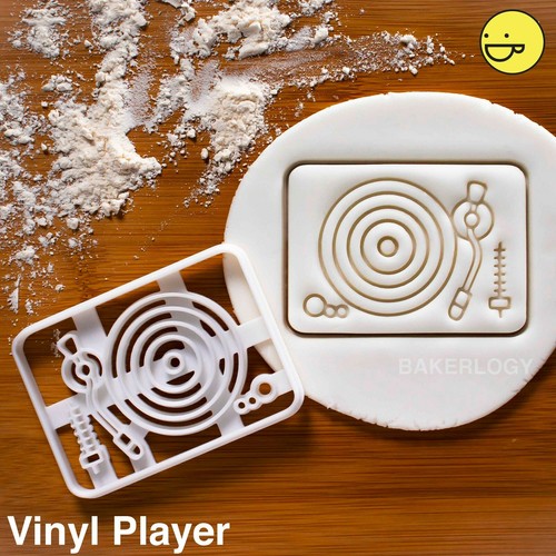 Vinyl player cookie - player,