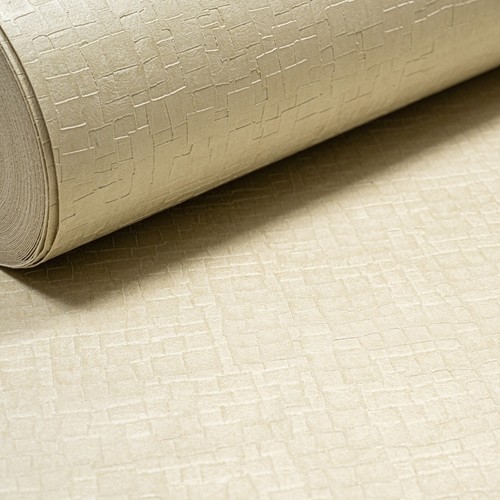Plain cream wallpaper - cream, textured