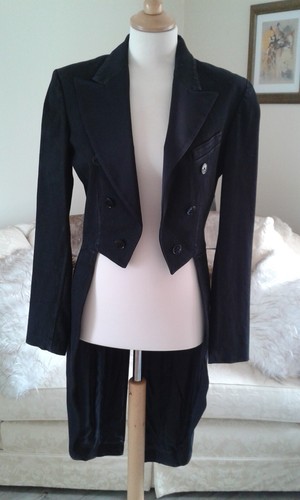 Ralph lauren black tux tail - black,