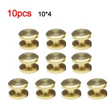 10pcs Brass Solid Rivet Belt Screw Leather Craft Chicago Screw Nail 4mm-10mm NEW