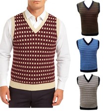 Mens Fair Isle Knitted Tank