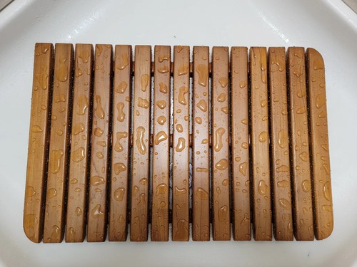 Teak shower mat - shower,
