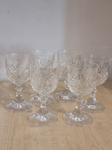 Set vintage cut crystal - set,