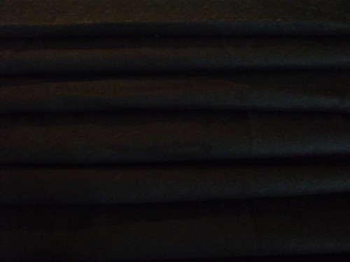 Italian wool melton black - italian,