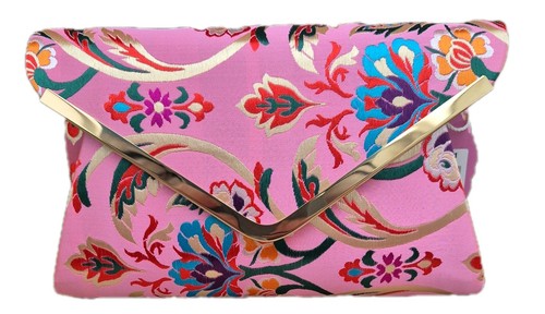 Womens pink clutch - clutch, bag