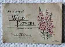 Wills Cigarette Card Album complete of Wild Flowers 2nd series 