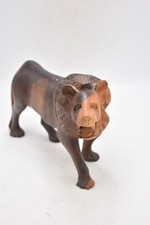 Vintage Lion Roaring Wooden
