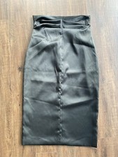 🖤BNWT BAYLIS & KNIGHT BLACK SATIN HIGH WAISTED SKIRT OFFICE PARTY SIZE 12 🖤